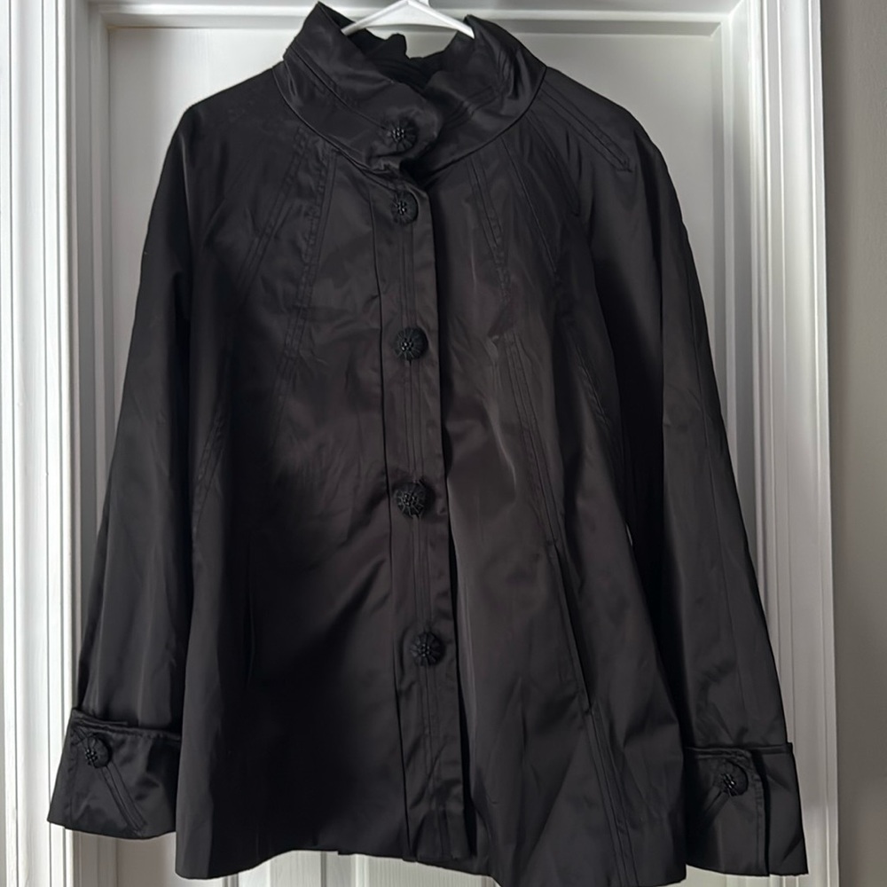 Jones New York Black Cape Jacket Size XL